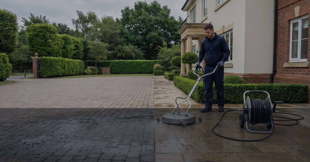 Driveway cleaning proof in Bristol and Bath